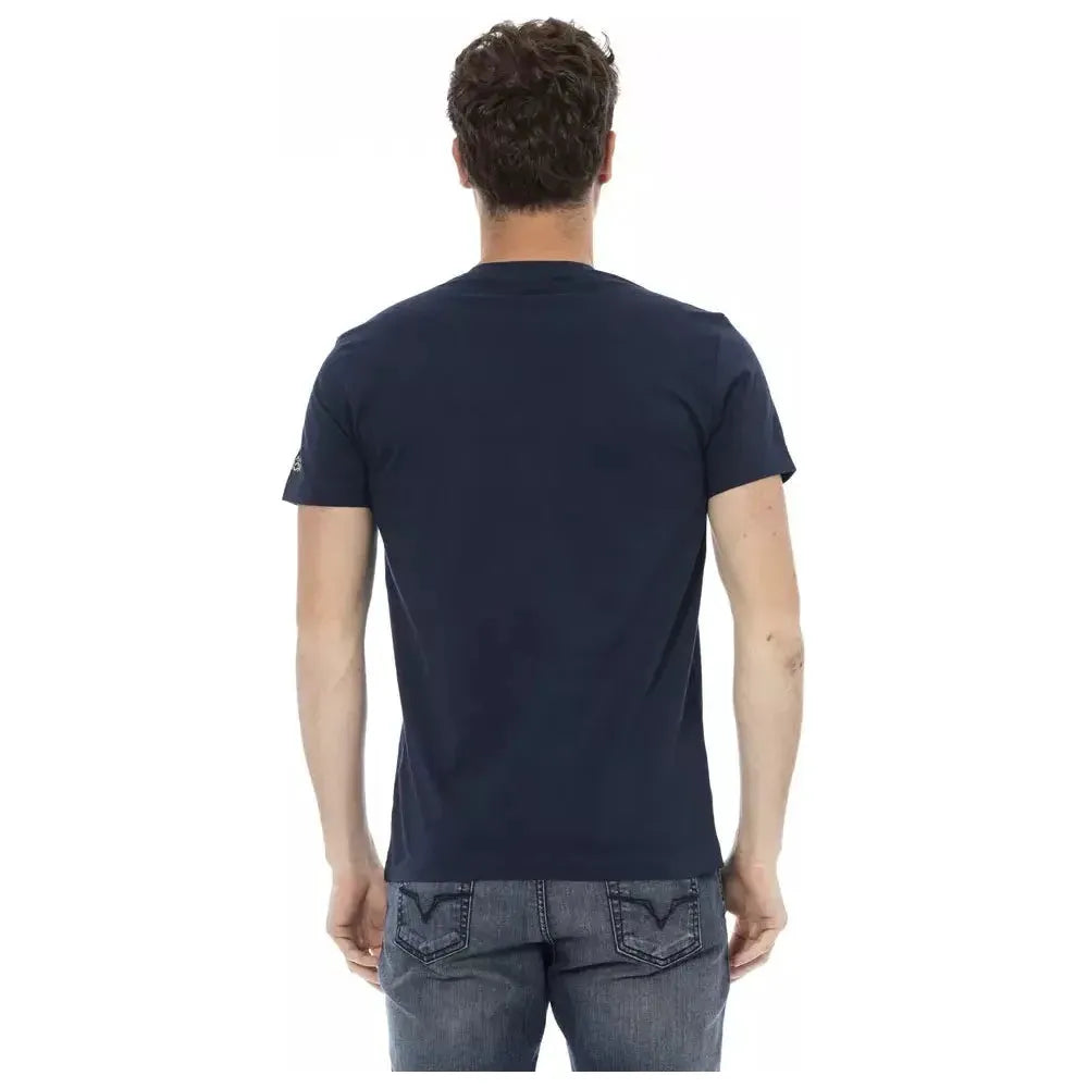 Trussardi Action Blue Cotton T-Shirt