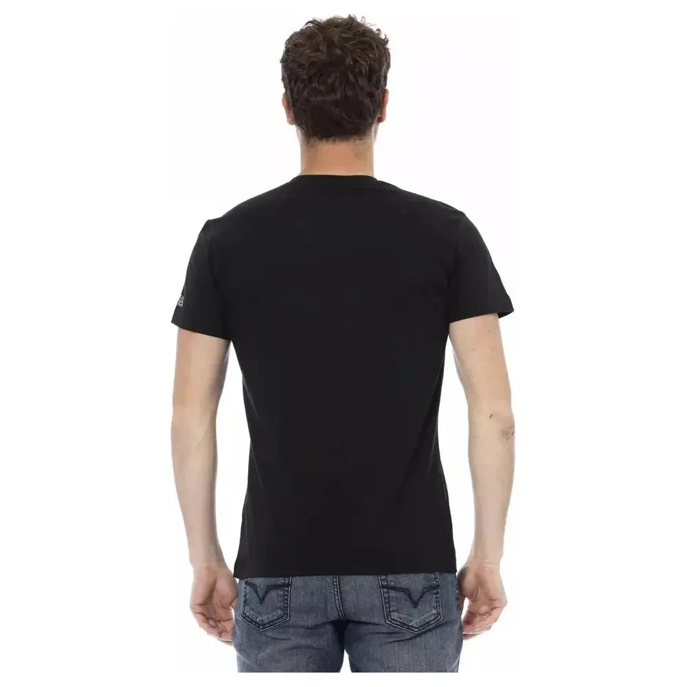 Trussardi Action Black Cotton Men T-Shirt TR-22836-S
