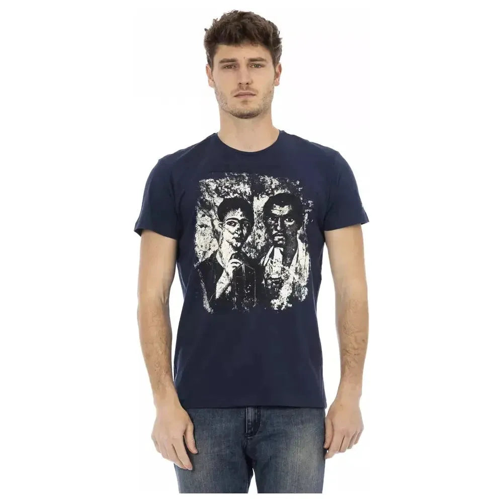 Trussardi Action Blue Cotton T-Shirt
