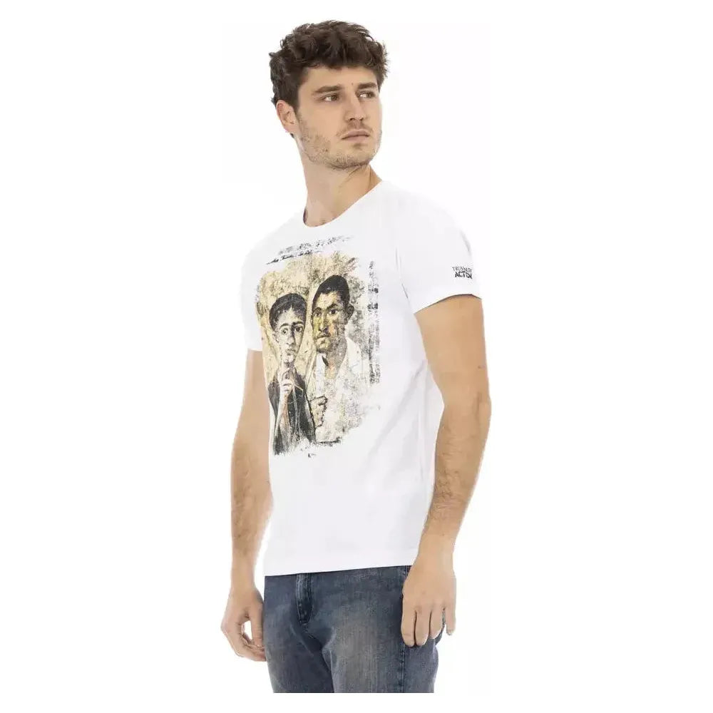 Trussardi Action White Cotton T-Shirt