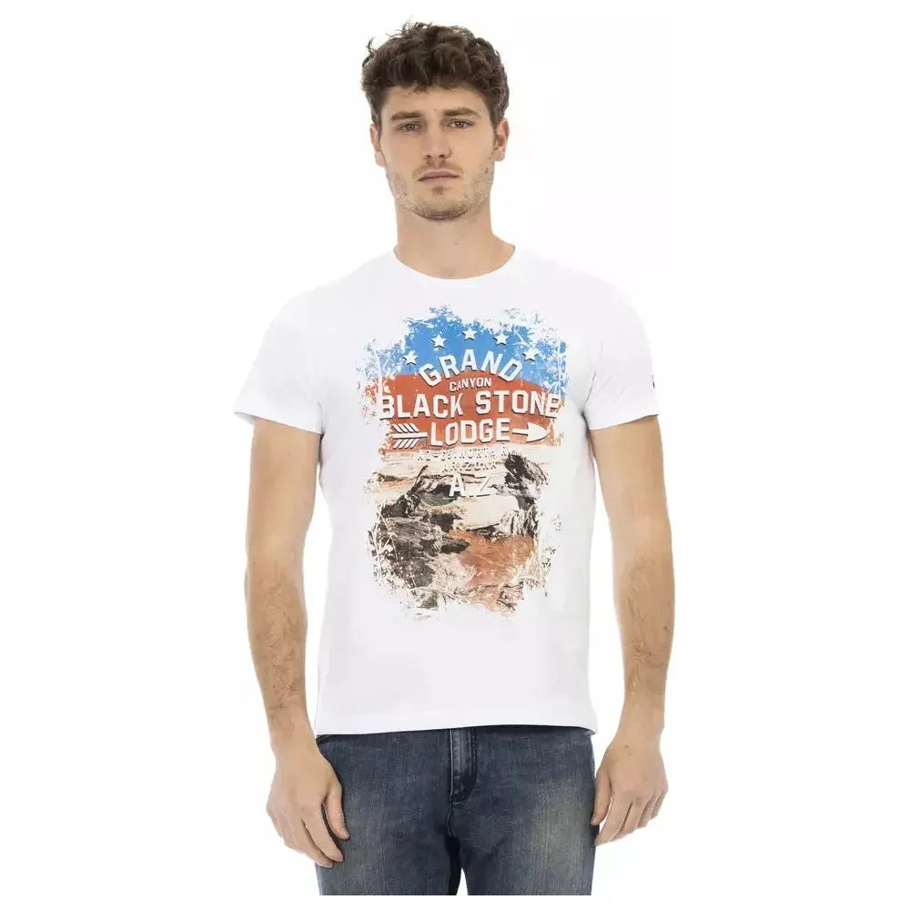 Trussardi Action White Cotton T-Shirt