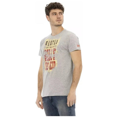 Trussardi Action Gray Cotton Men's T-Shirt