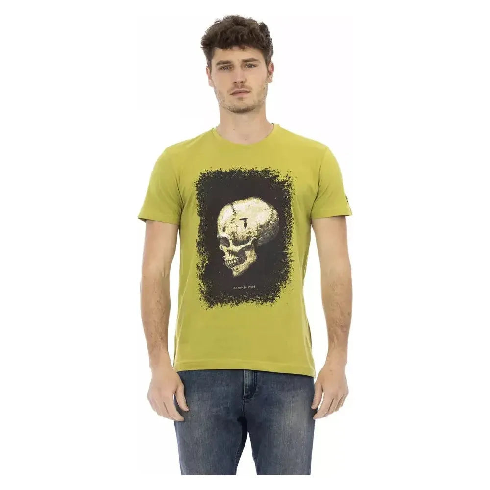 Trussardi Action Green Cotton T-Shirt