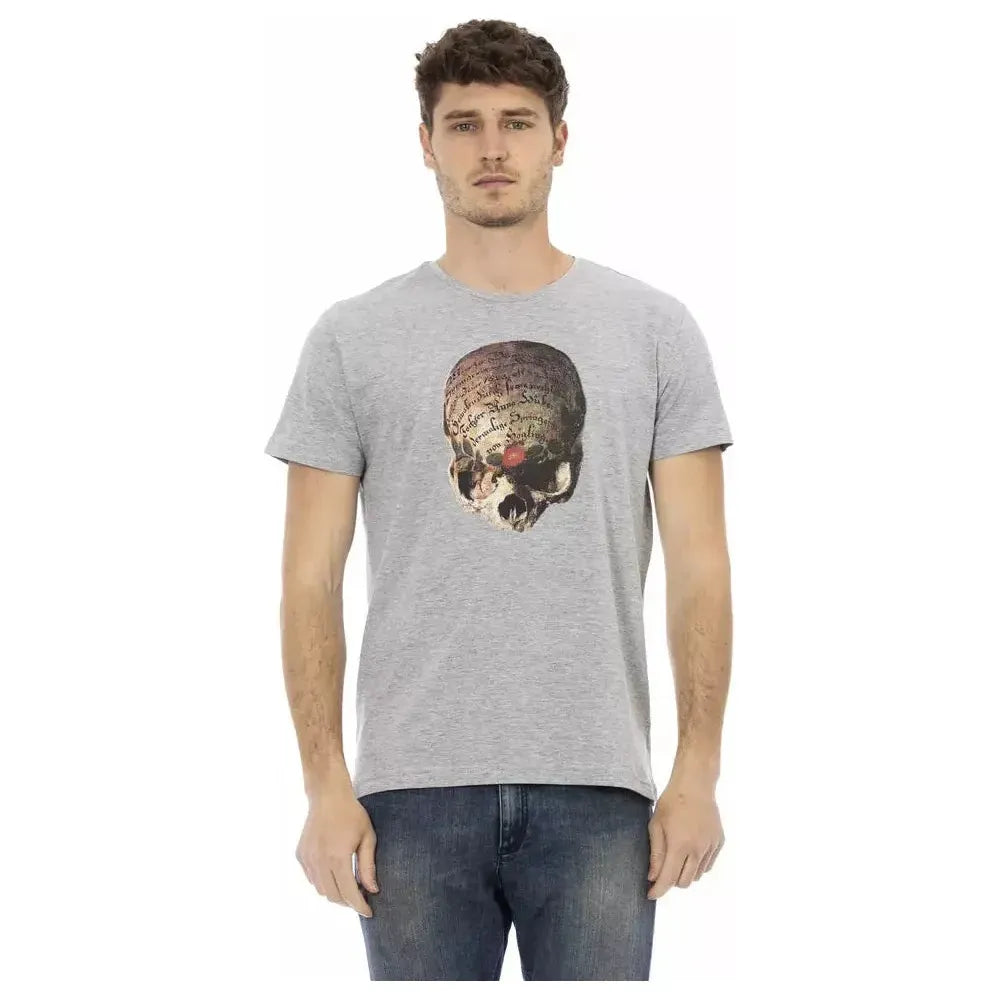 Trussardi Action Gray Cotton T-Shirt