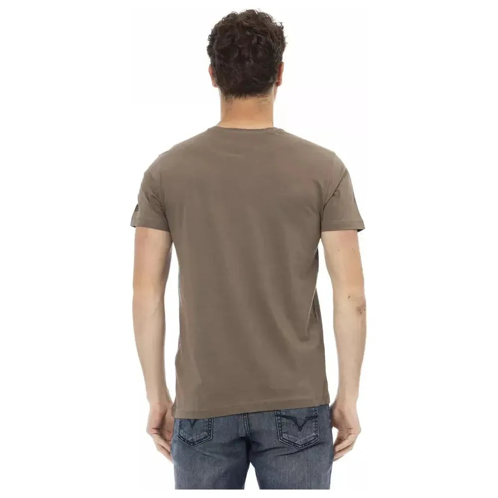 Trussardi Action Brown Cotton T-Shirt