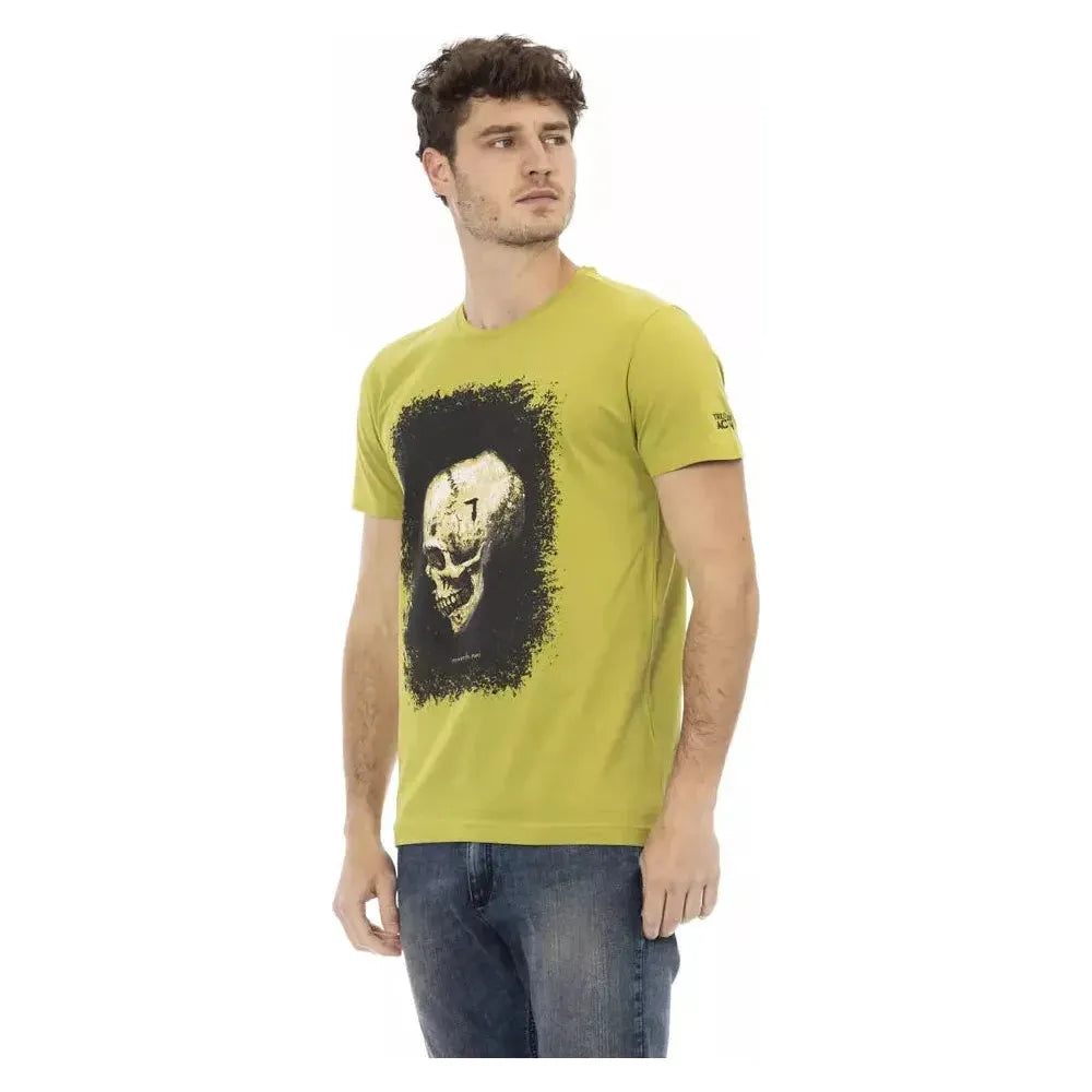 Trussardi Action Green Cotton T-Shirt