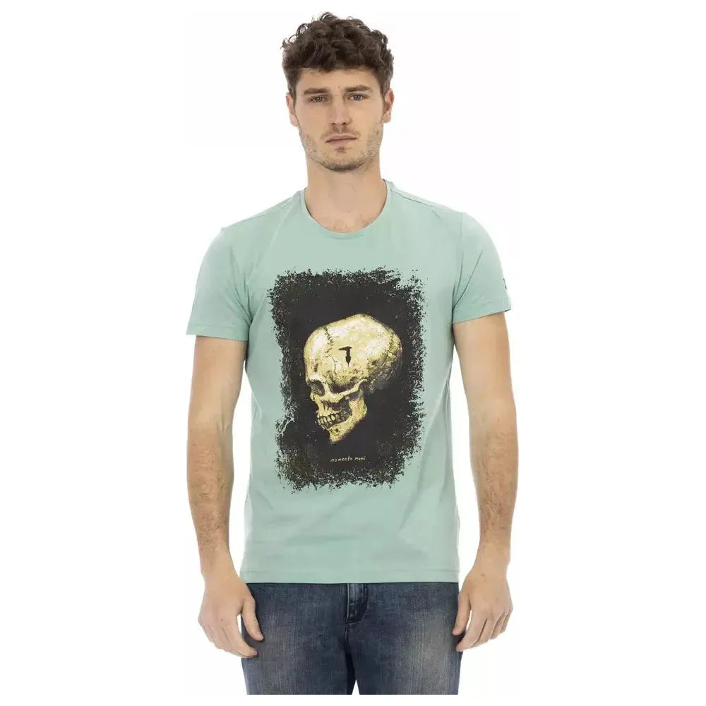 Trussardi Action Green Cotton T-Shirt