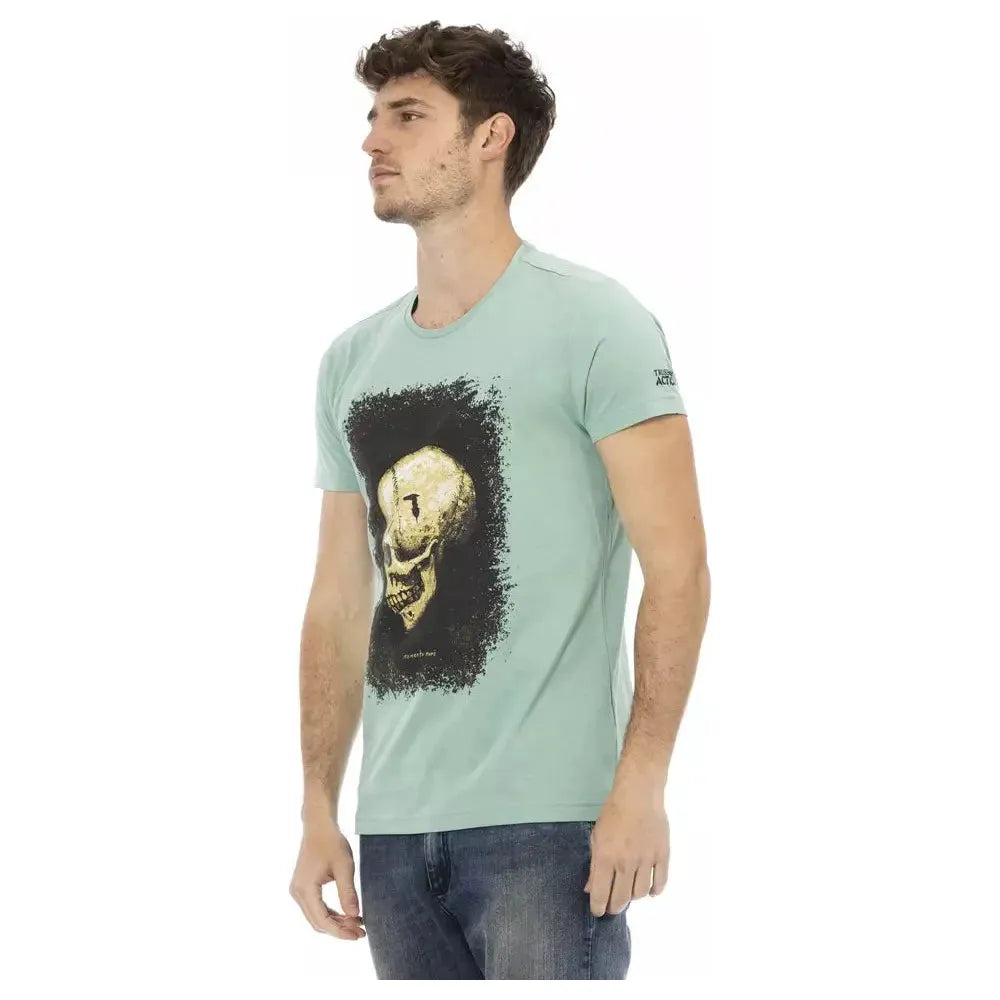 Trussardi Action Green Cotton T-Shirt