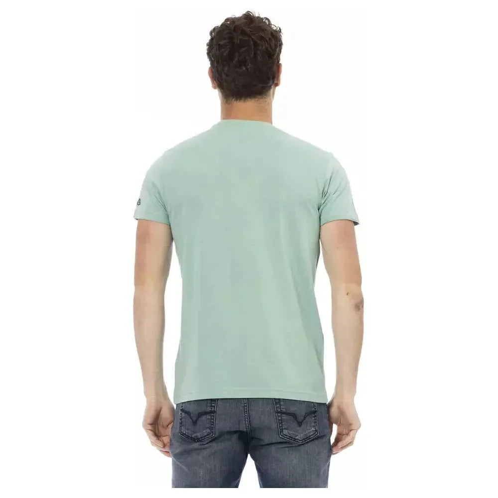 Trussardi Action Green Cotton T-Shirt