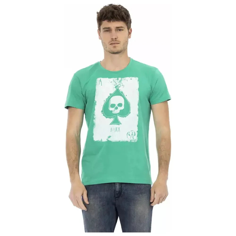 Trussardi Action Green Cotton T-Shirt