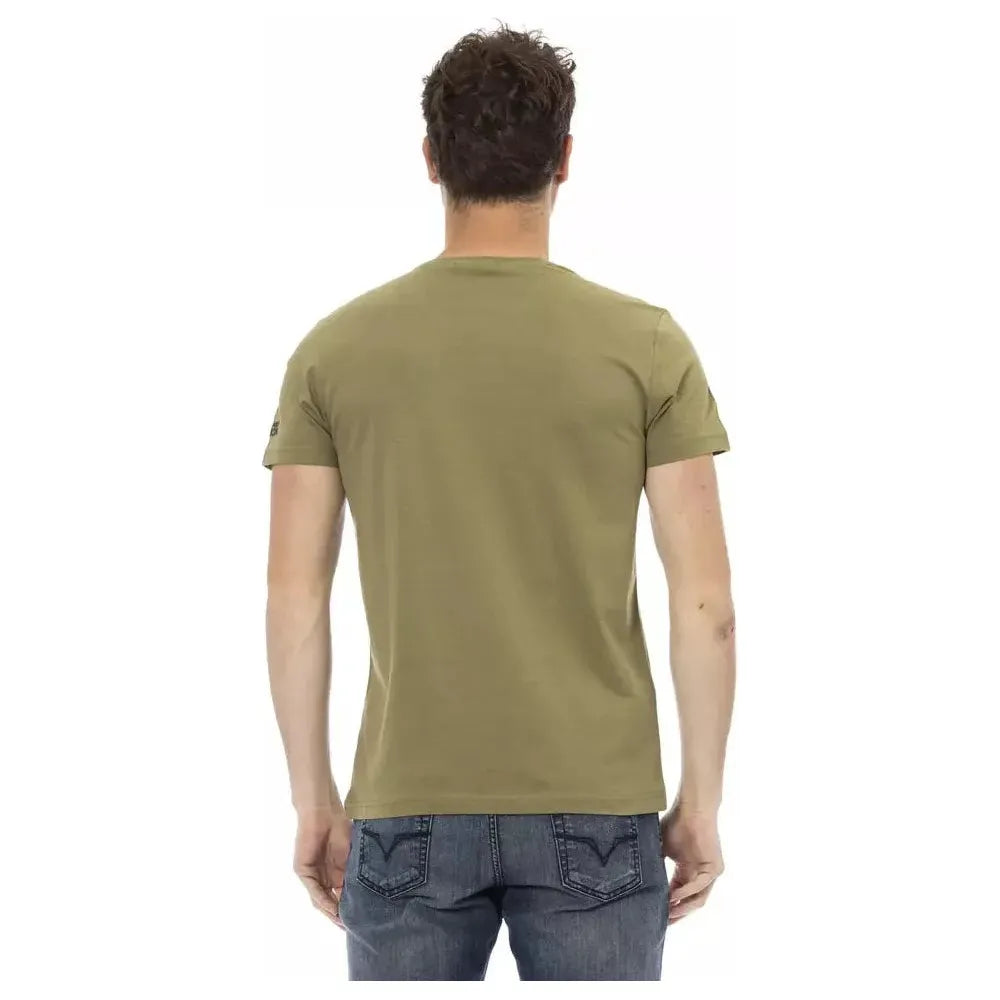 Trussardi Action Green Cotton T-Shirt