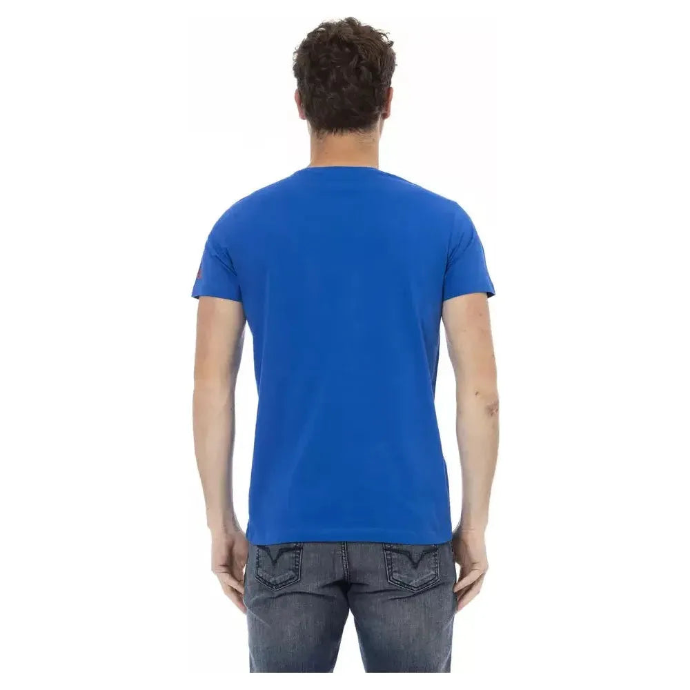 Trussardi Action Blue Cotton T-Shirt