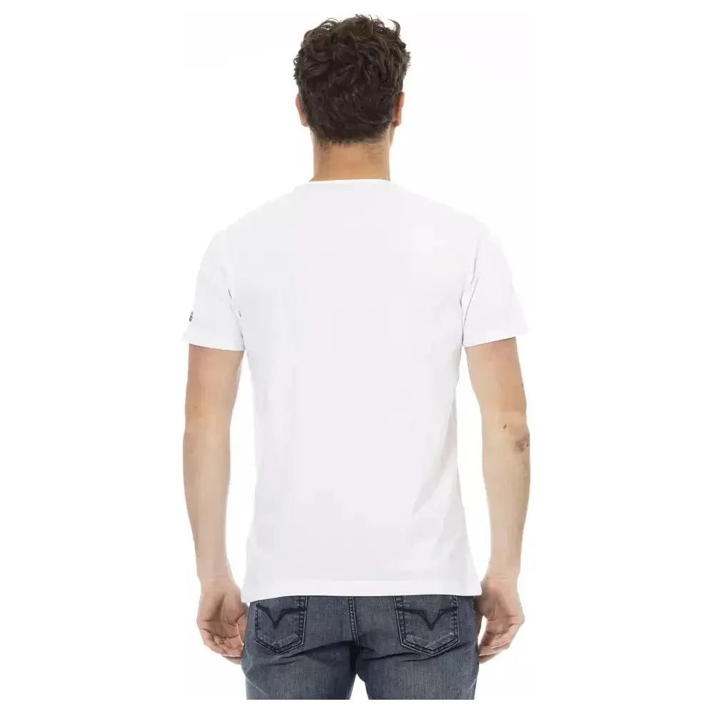 Trussardi Action White Cotton Men T-Shirt