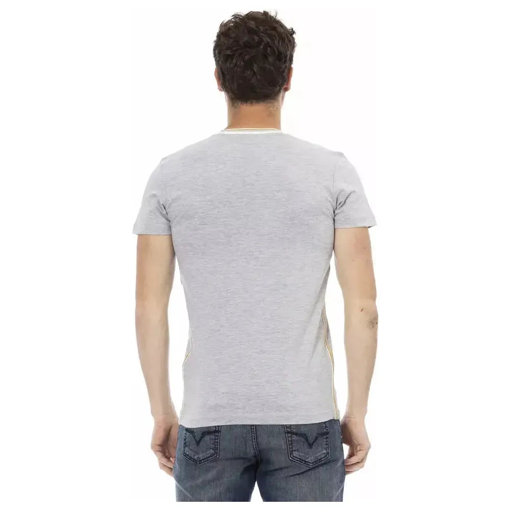 Trussardi Action Gray Cotton T-Shirt