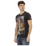 Trussardi Action Black Cotton Men T-Shirt TR-22745-S