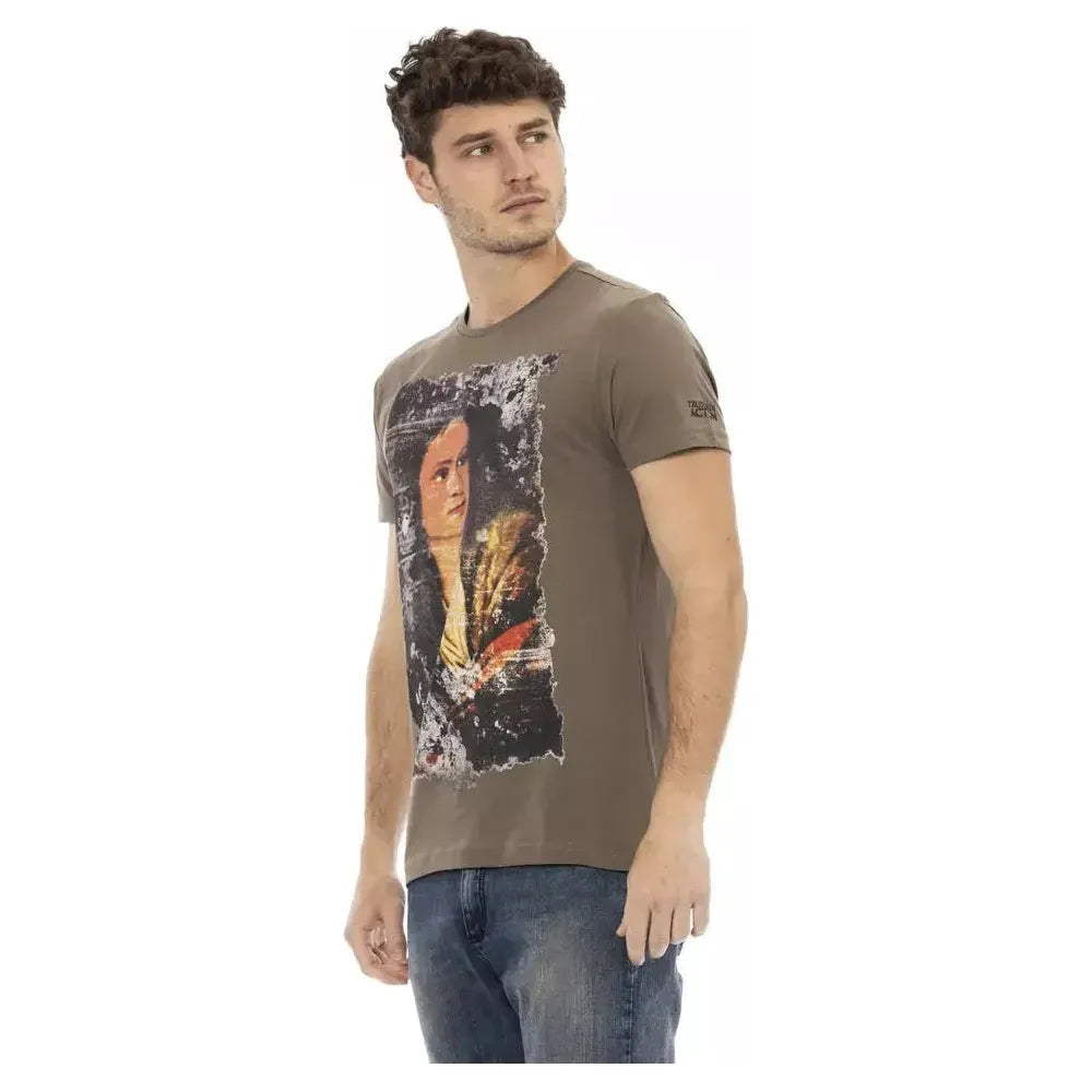 Trussardi Action Brown Cotton T-Shirt