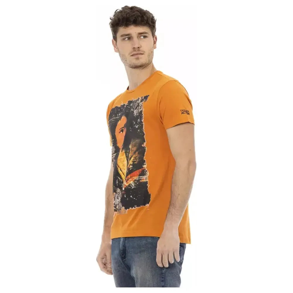 Trussardi Action Orange Cotton T-Shirt