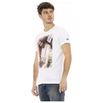 Trussardi Action White Cotton Men T-Shirt TR-22739-S