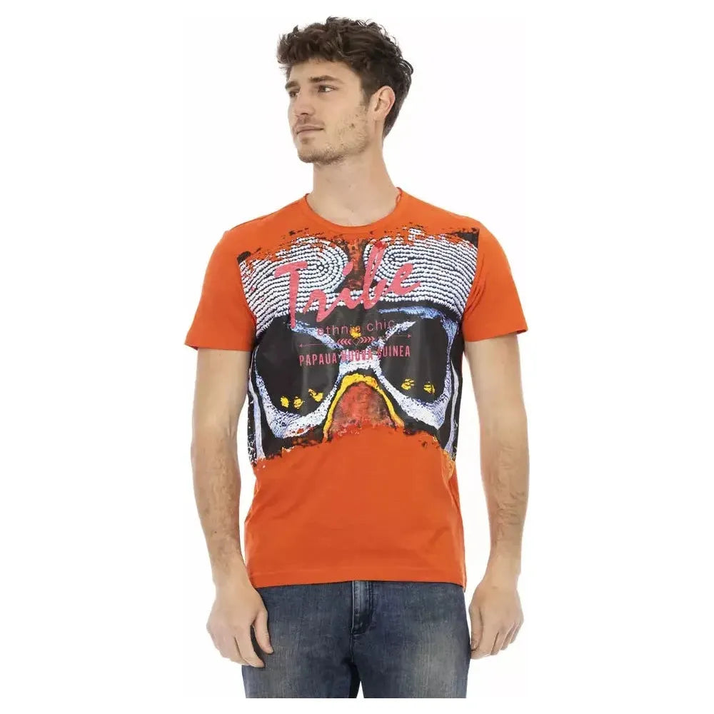 Trussardi Action Orange Cotton T-Shirt
