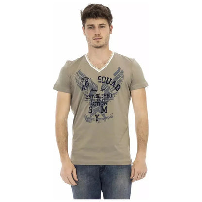 Trussardi Action Green Cotton Men's T-Shirt