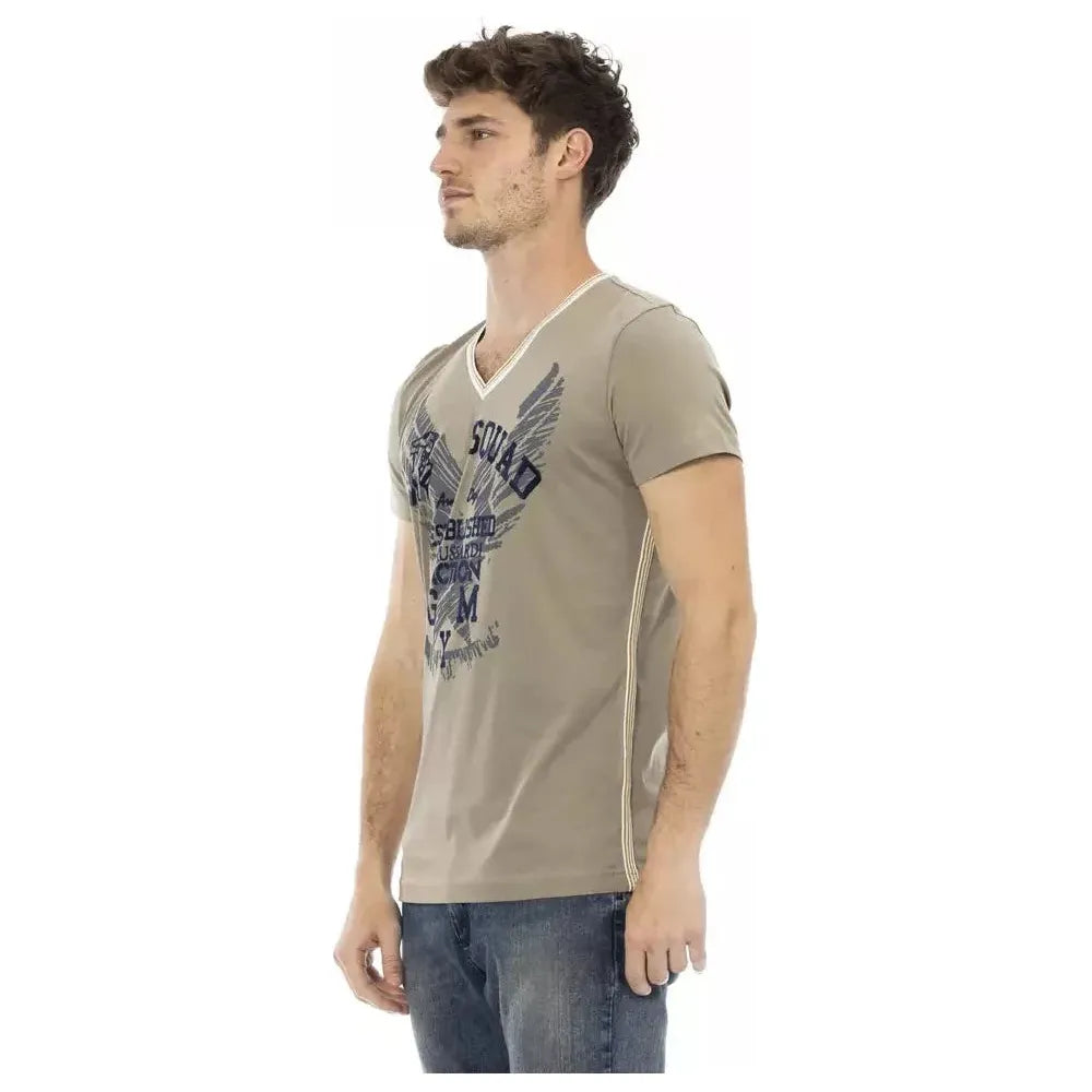 Trussardi Action Green Cotton T-Shirt