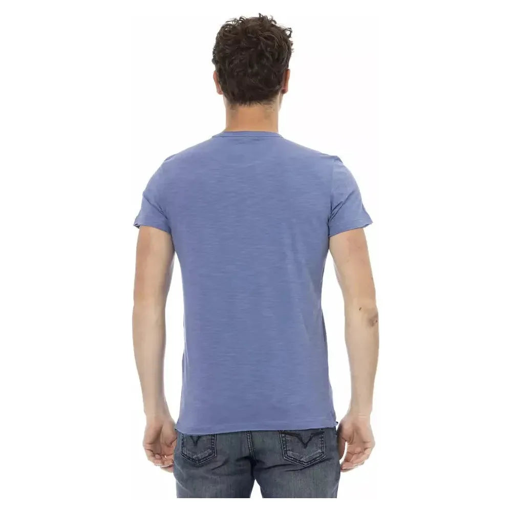 Trussardi Action Blue Cotton T-Shirt