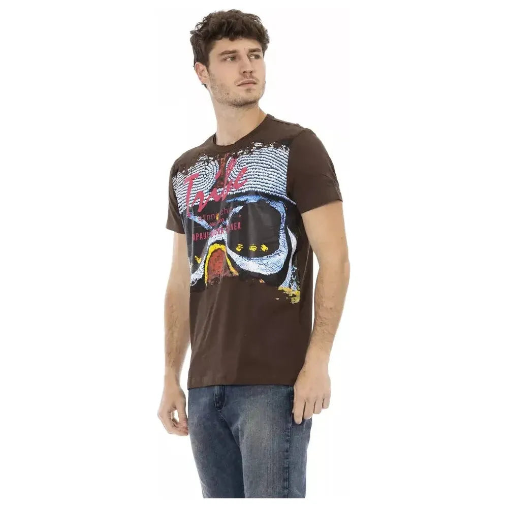 Trussardi Action Brown Cotton T-Shirt