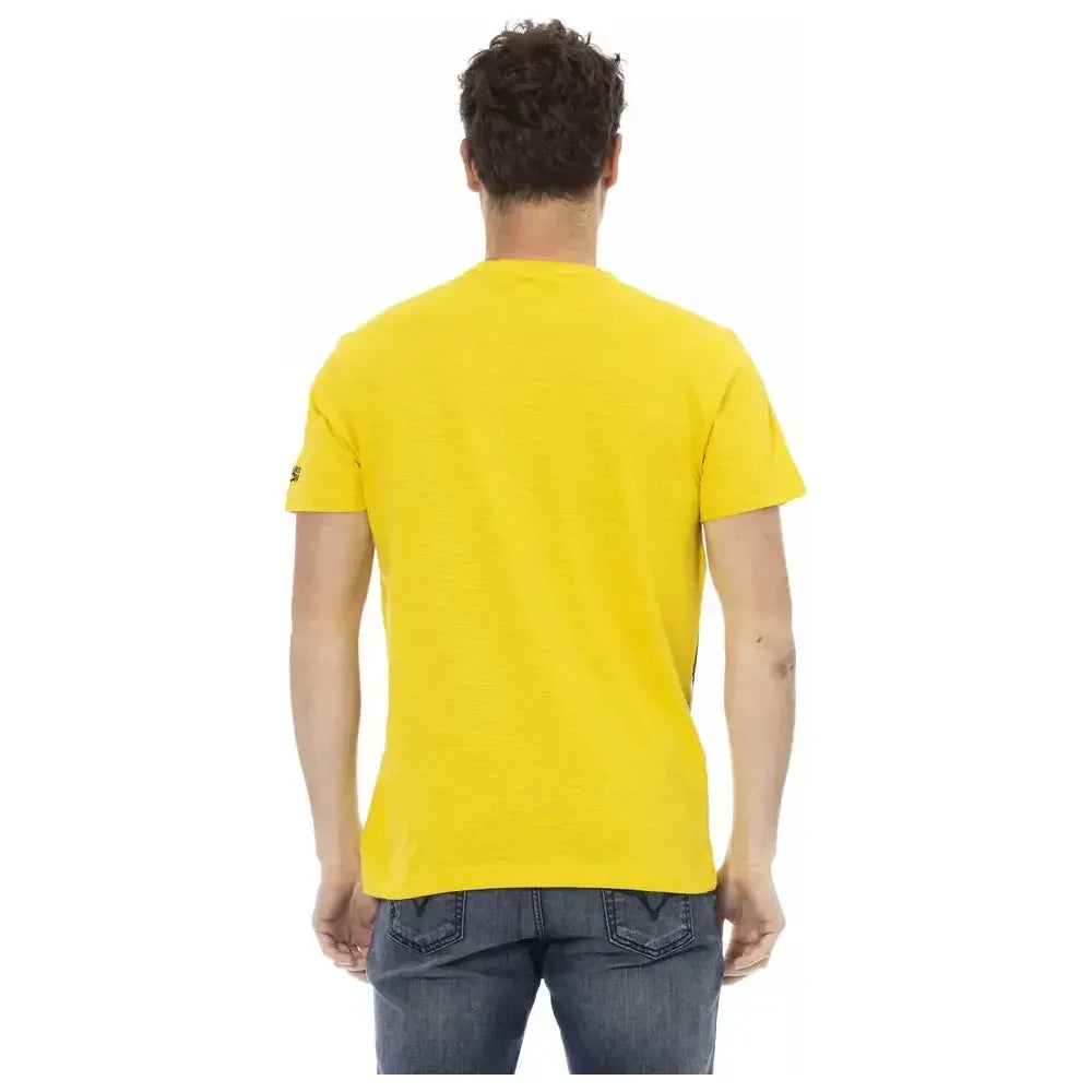 Trussardi Action Yellow Cotton T-Shirt