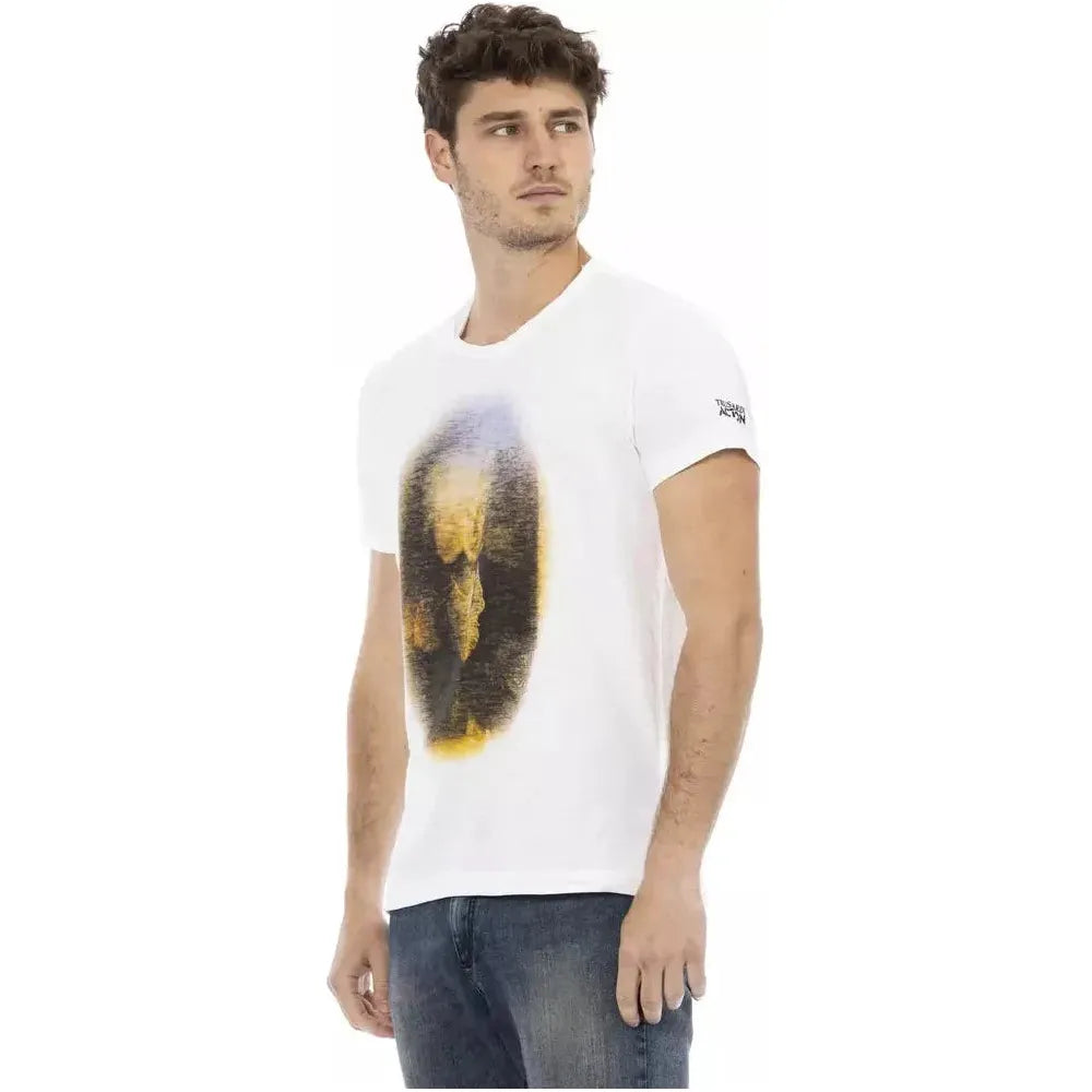 Trussardi Action White Cotton T-Shirt