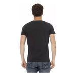 Trussardi Action Black Cotton Men T-Shirt TR-22763-XXL
