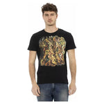 Trussardi Action Black Cotton Men T-Shirt TR-22714-XXL