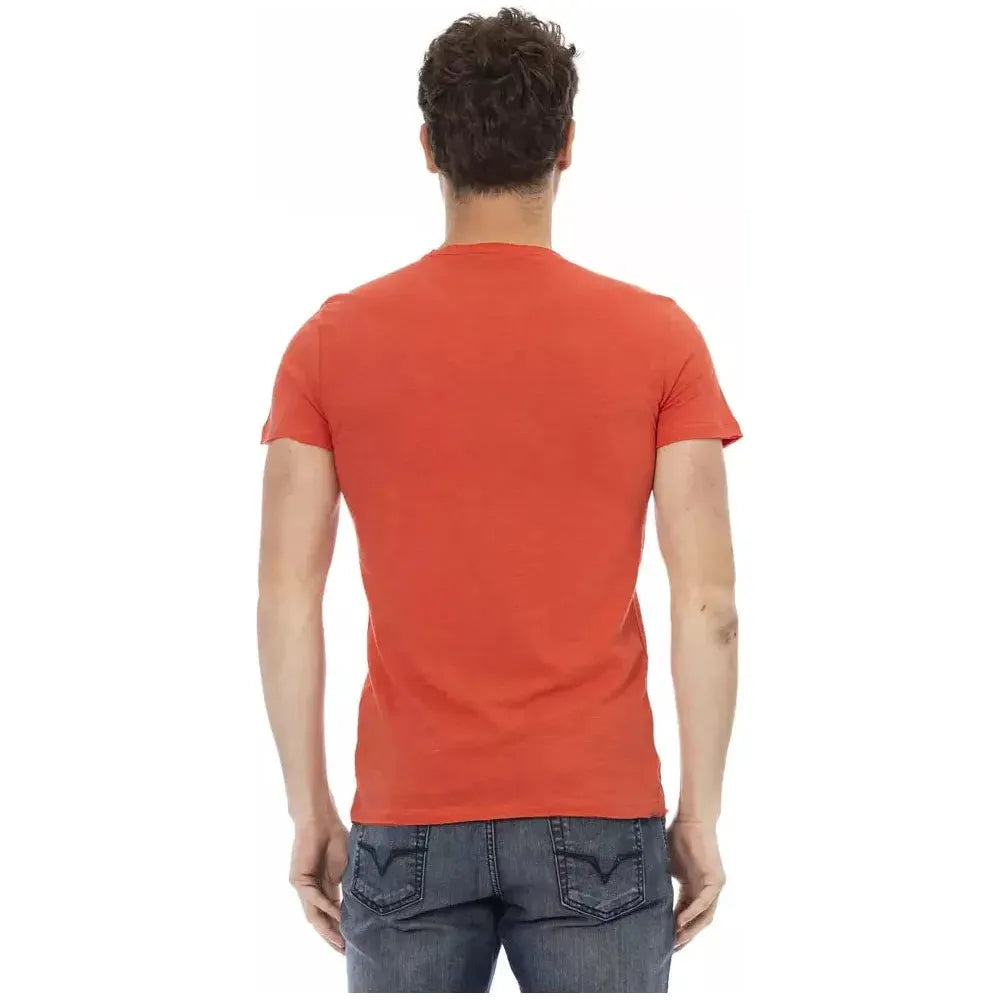 Trussardi Action Red Cotton T-Shirt