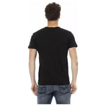 Trussardi Action Black Cotton Men T-Shirt TR-22714-XXL