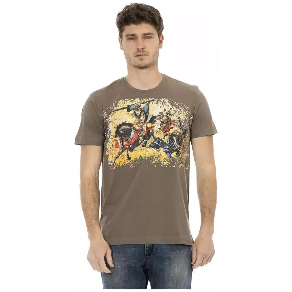 Trussardi Action Brown Cotton T-Shirt
