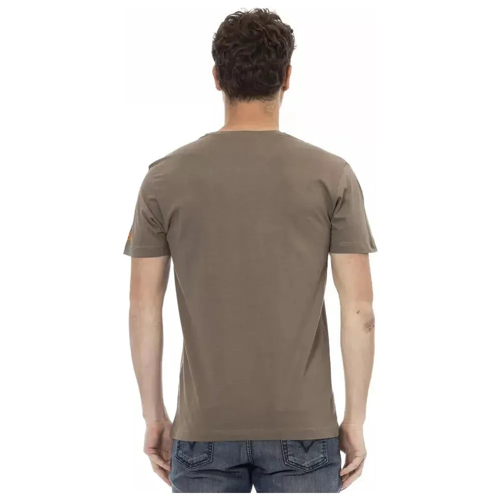 Trussardi Action Brown Cotton T-Shirt