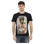 Trussardi Action Black Cotton Men T-Shirt TR-22687-S
