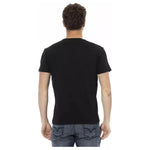 Trussardi Action Black Cotton Men T-Shirt TR-22687-S