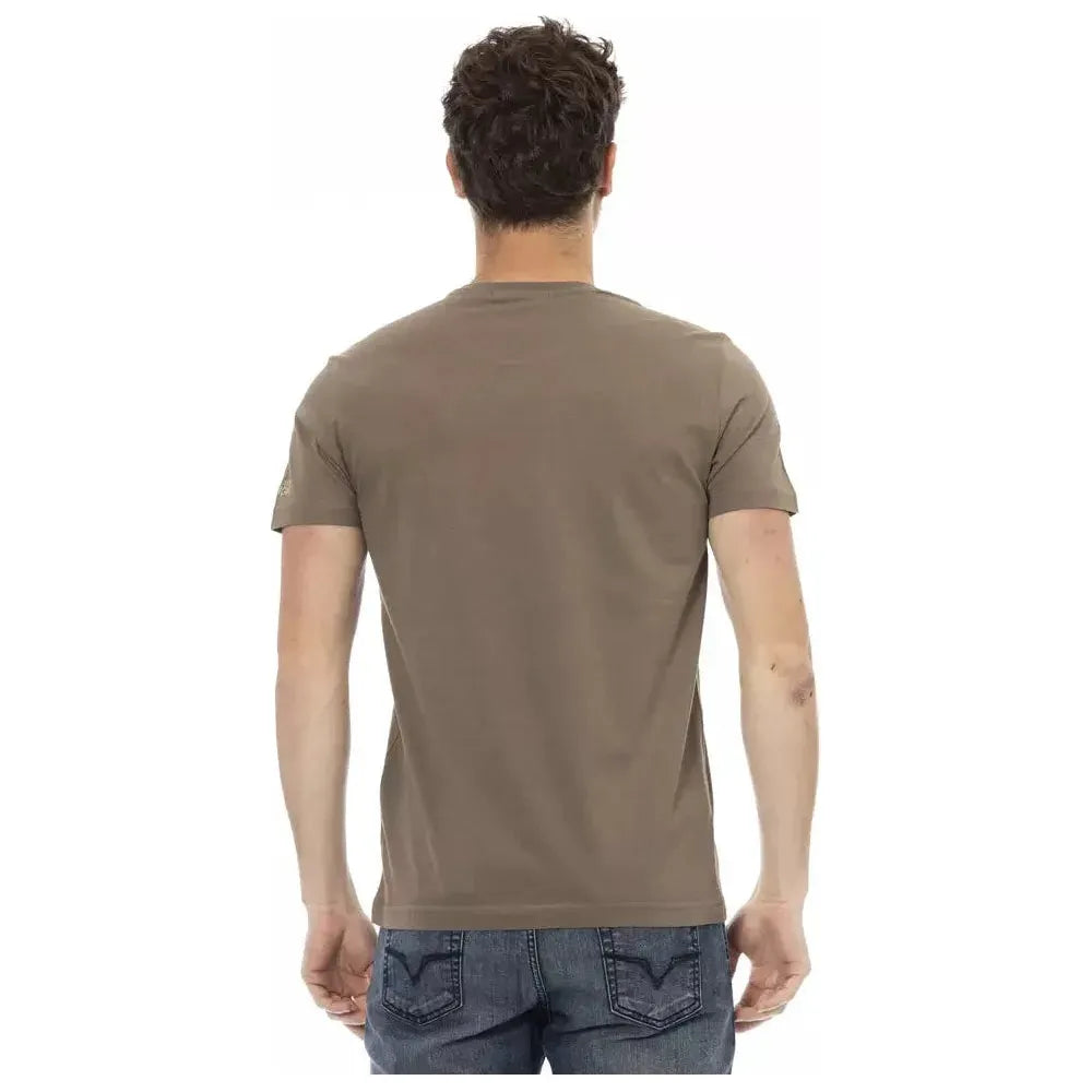 Trussardi Action Brown Cotton T-Shirt