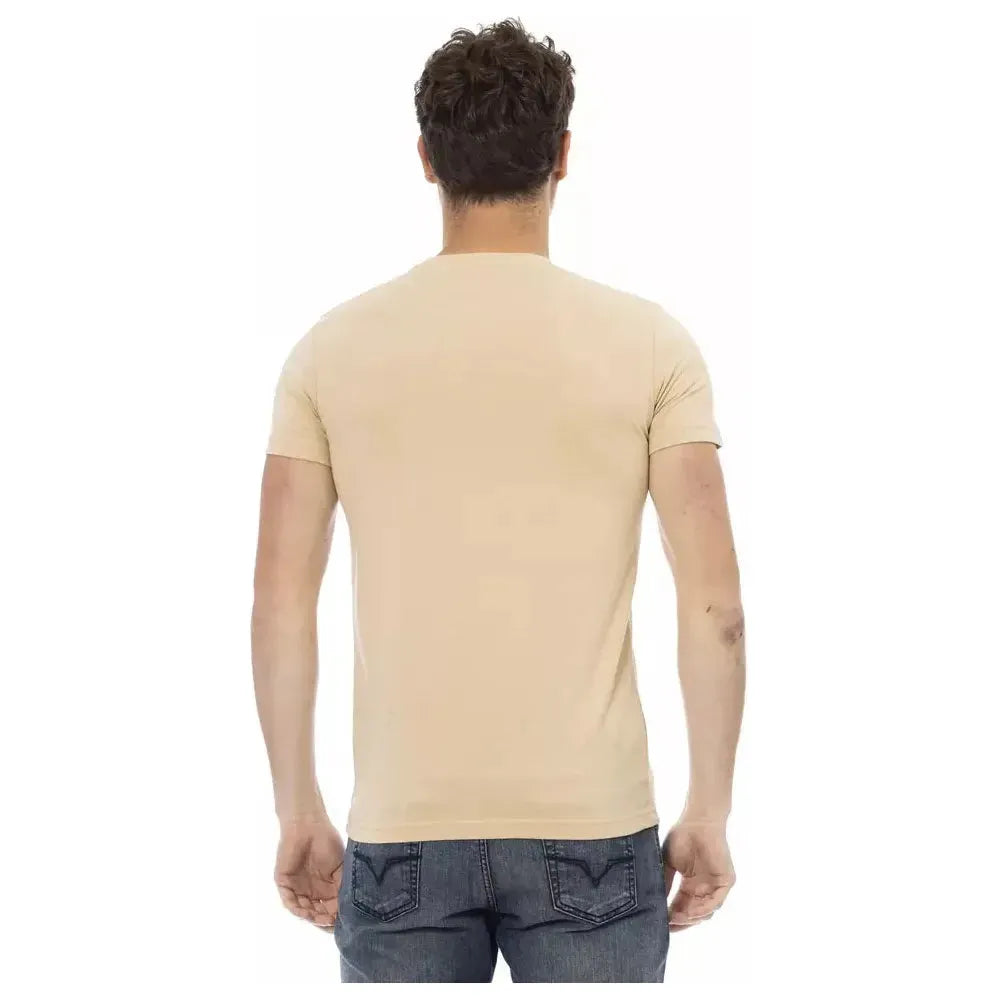 Trussardi Action Beige Cotton T-Shirt