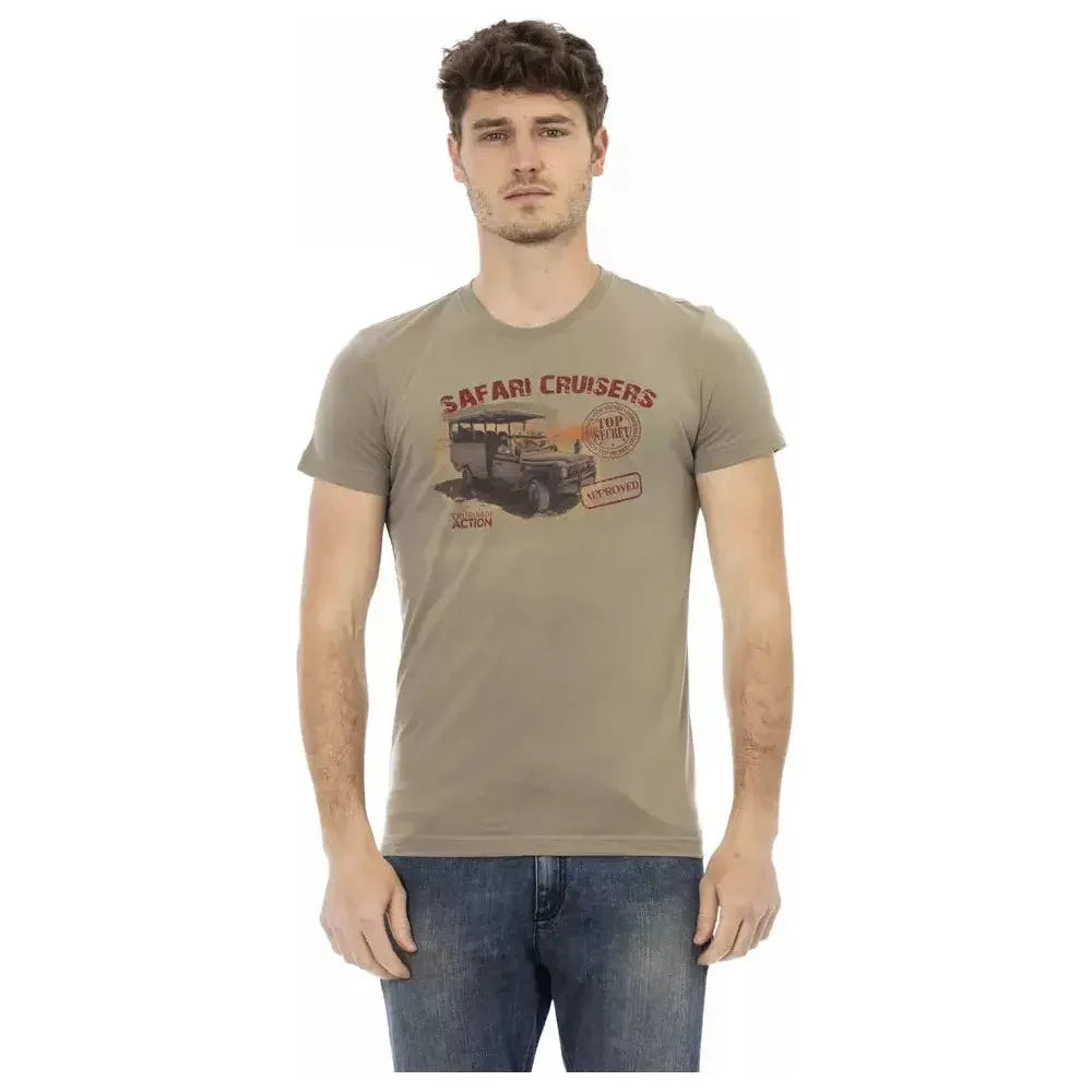 Trussardi Action Green Cotton T-Shirt