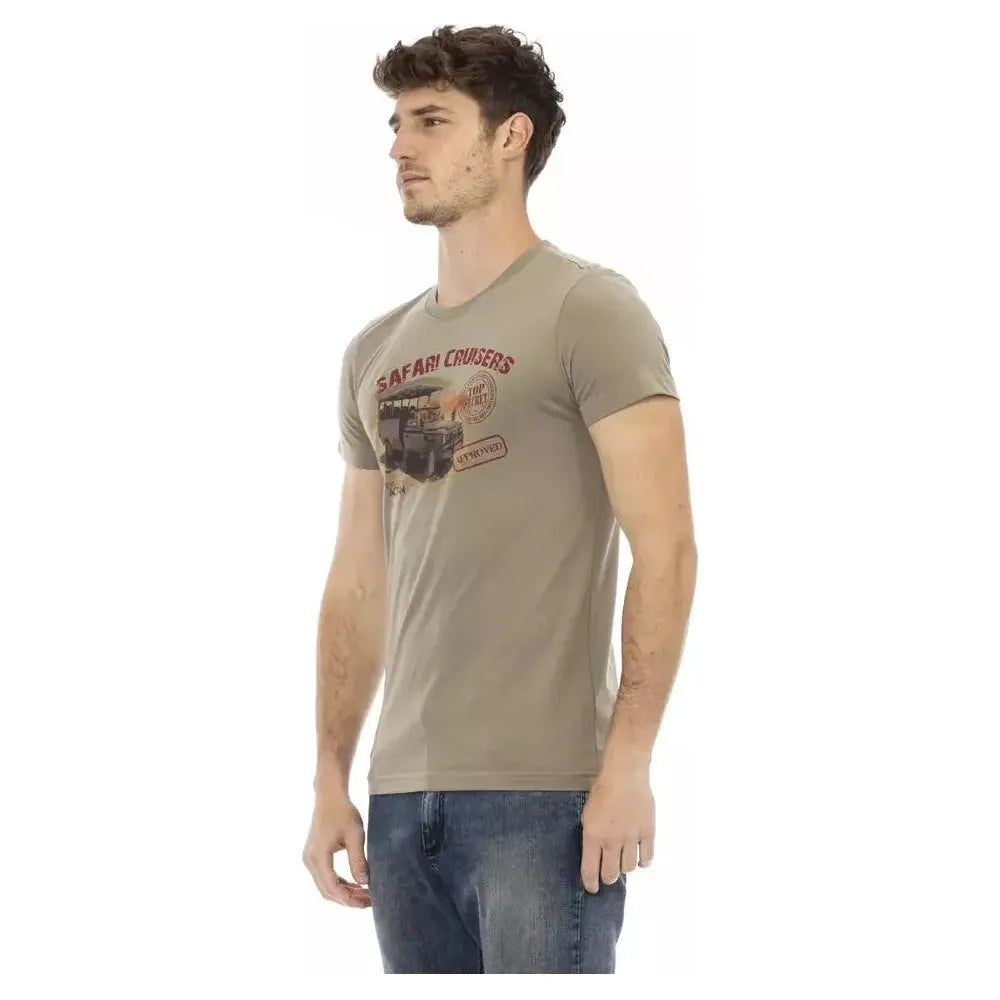 Trussardi Action Green Cotton T-Shirt