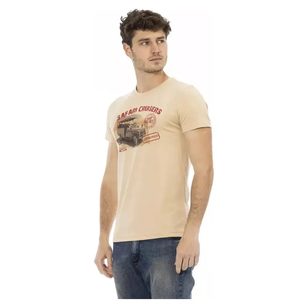 Trussardi Action Beige Cotton T-Shirt