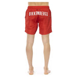 Bikkembergs Red Polyester Men Swim Short Bikkembergs Tan