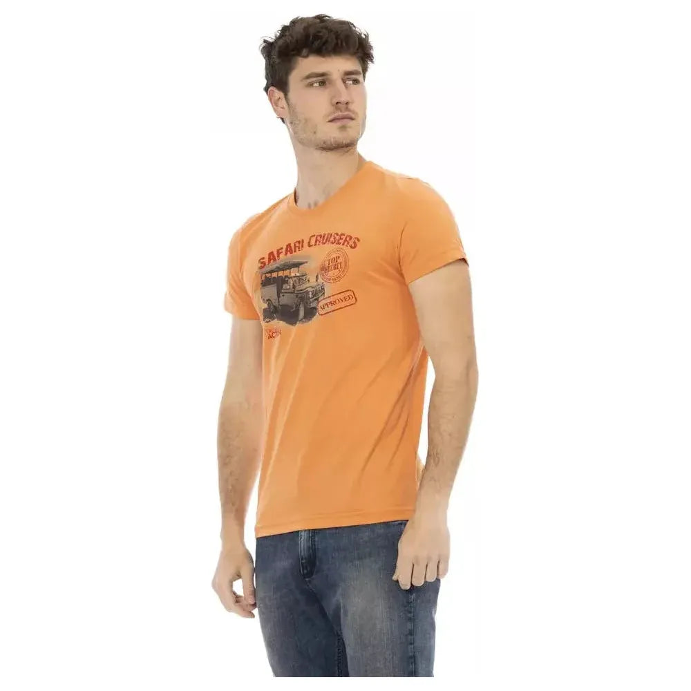 Trussardi Action Orange Cotton T-Shirt