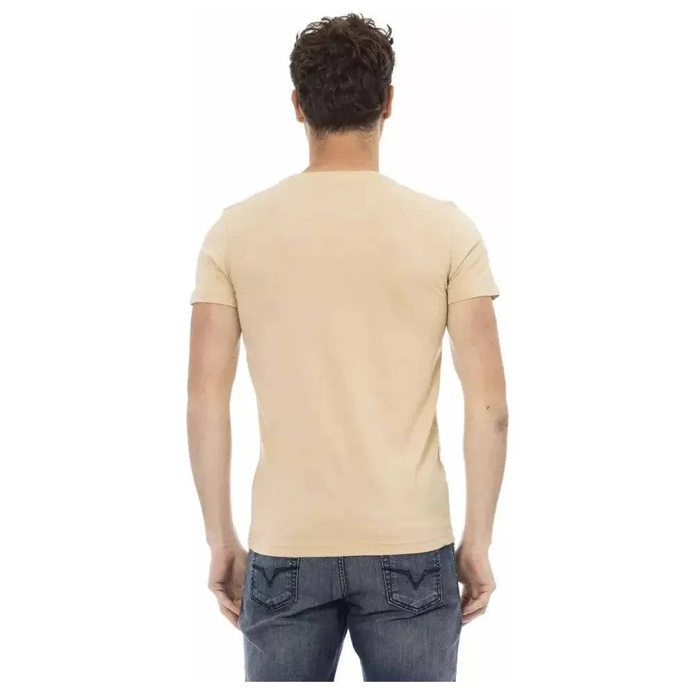 Trussardi Action Beige Cotton T-Shirt