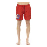 Bikkembergs Red Polyester Men Swim Short Bikkembergs Tan
