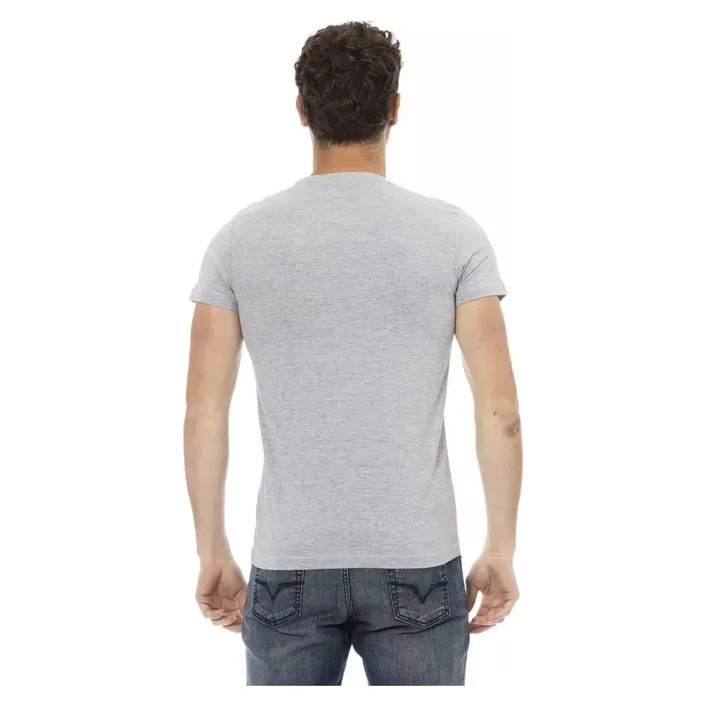 Trussardi Action Gray Cotton T-Shirt