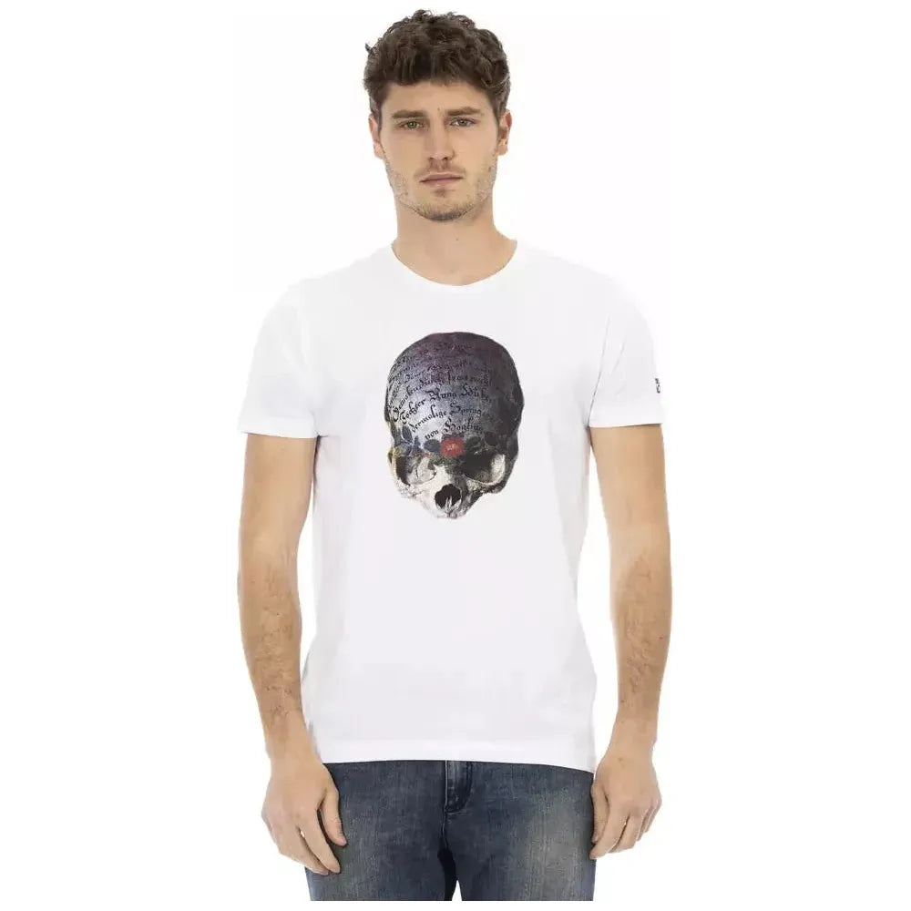 Trussardi Action White Cotton Men's T-Shirt TR-22793-S