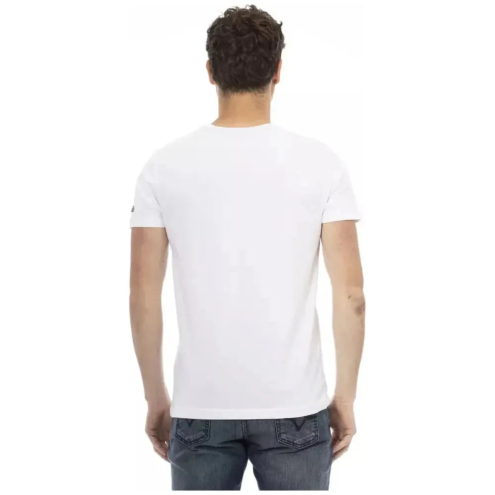 Trussardi Action White Cotton Men's T-Shirt TR-22793-S