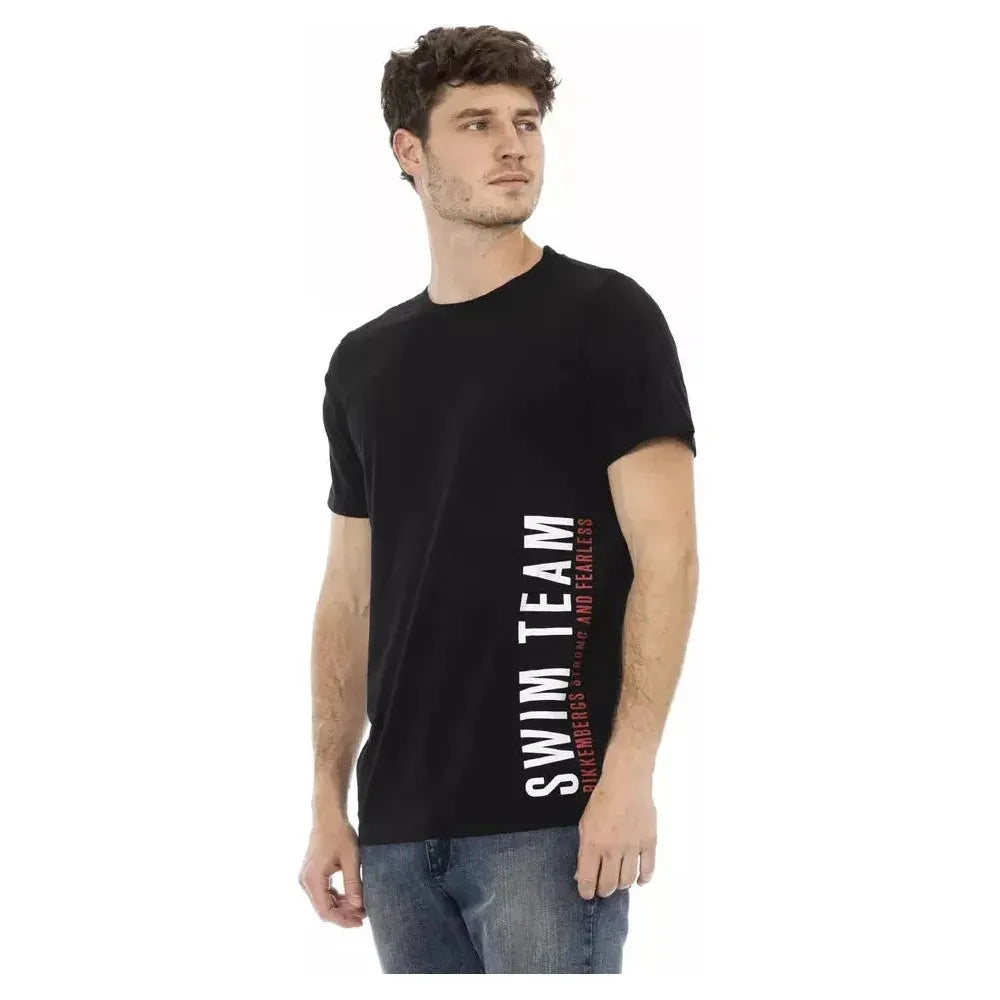 Bikkembergs Black Cotton T-Shirt